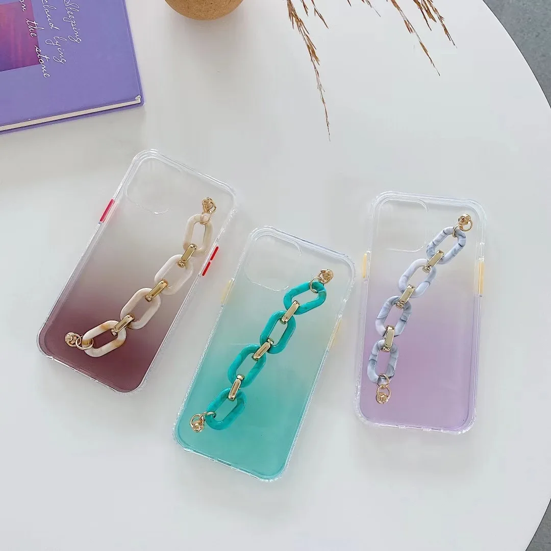 

Градиентный цвет + текстурный браслет подходит для iPhone11 мобильный телефон shell 12promax защитный чехол iPhone13 креативный корпус