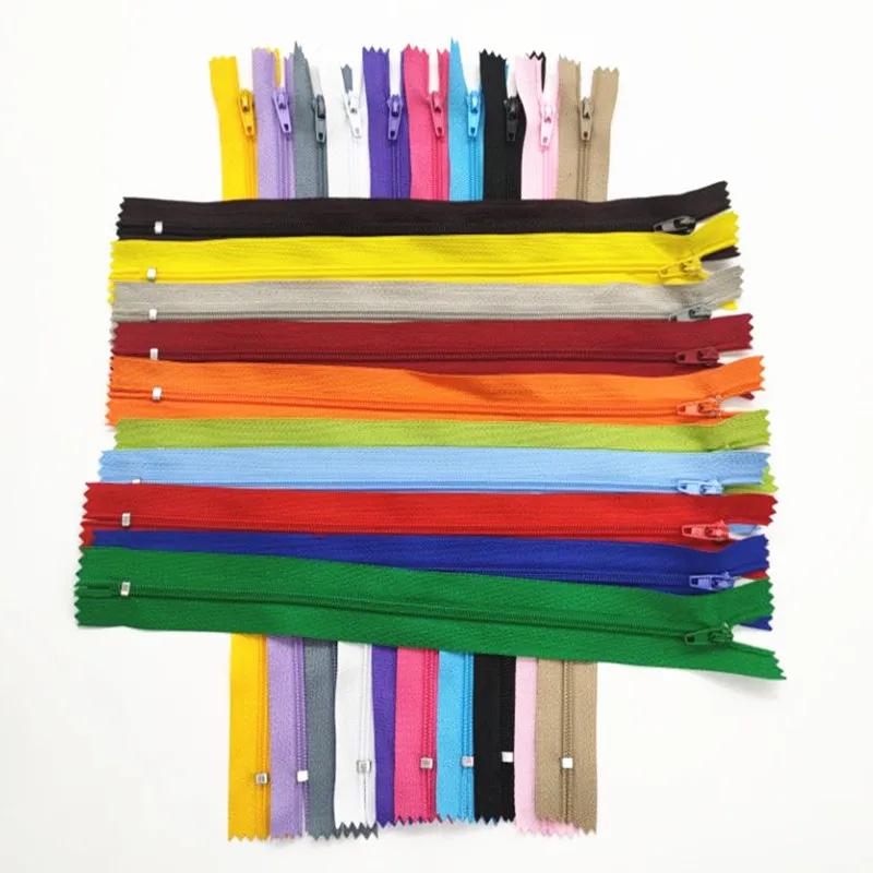 

5Pcs 7.5-30Cm (3Inch-12 Inch) Nylon Coil Zippers Suitable For Clothing (20 Colors)