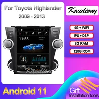 kaudiony 12 1 android 11 for toyota highlander car dvd multimedia player auto radio automotivo gps navigation 4g dsp 2009 2013