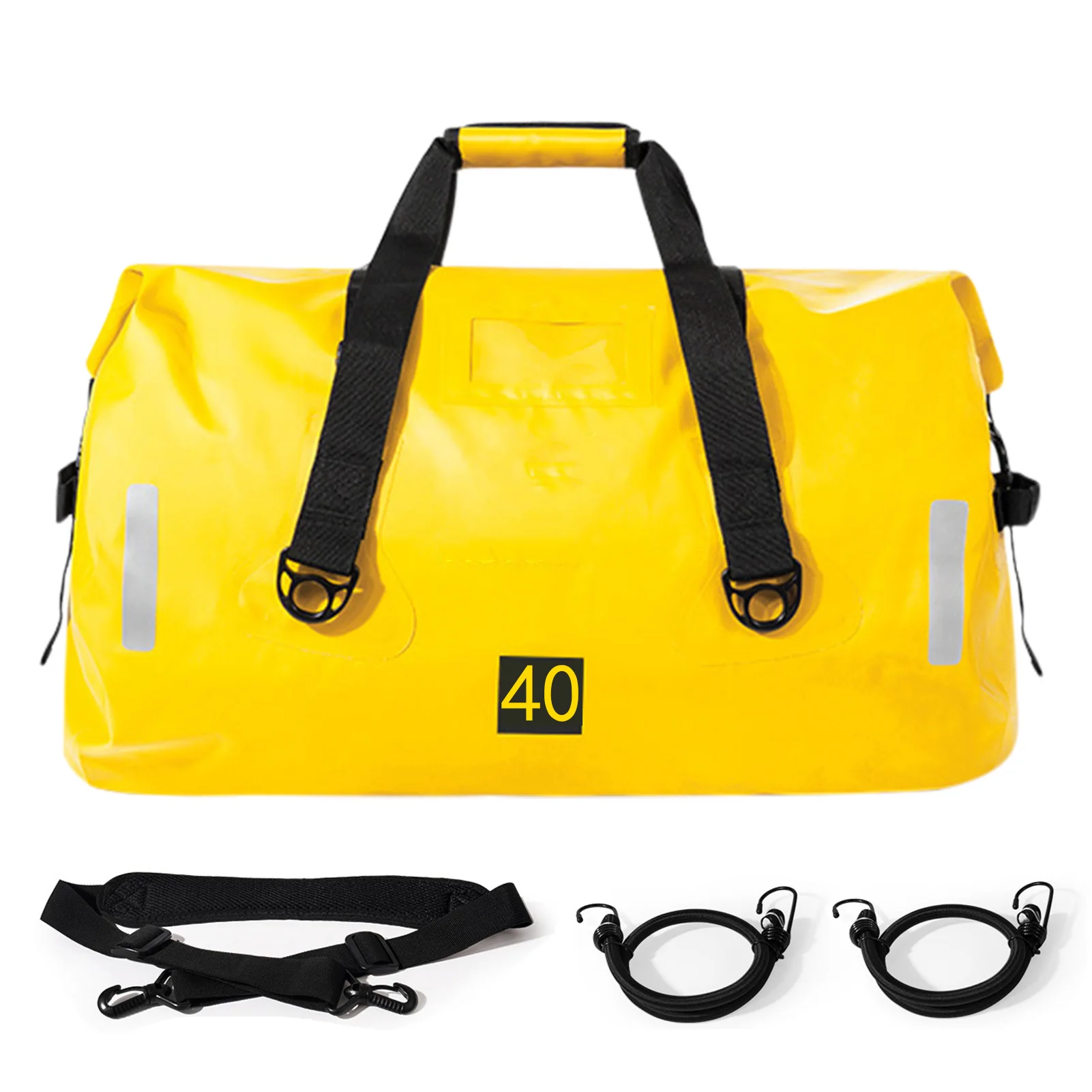 

Motorcycle Waterproof Tail Bag Travel Outdoor Dry Luggage Roll Pack Bag 40L Large Capacity Luggage Backpack Motorcycle Seat Bags