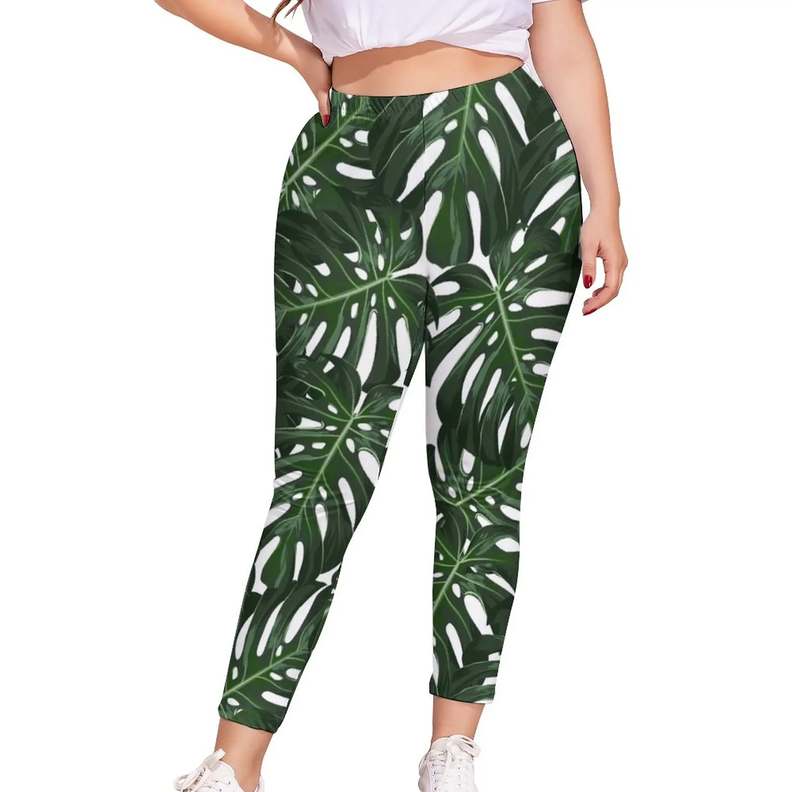 

Leaf Leggings Plants Workout Legging Teenagers Stretchy Best Funny Pants