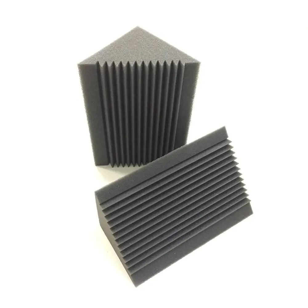 6 шт. акустическая пена угольный/черный бас-ловушка звукопоглощающая студийная