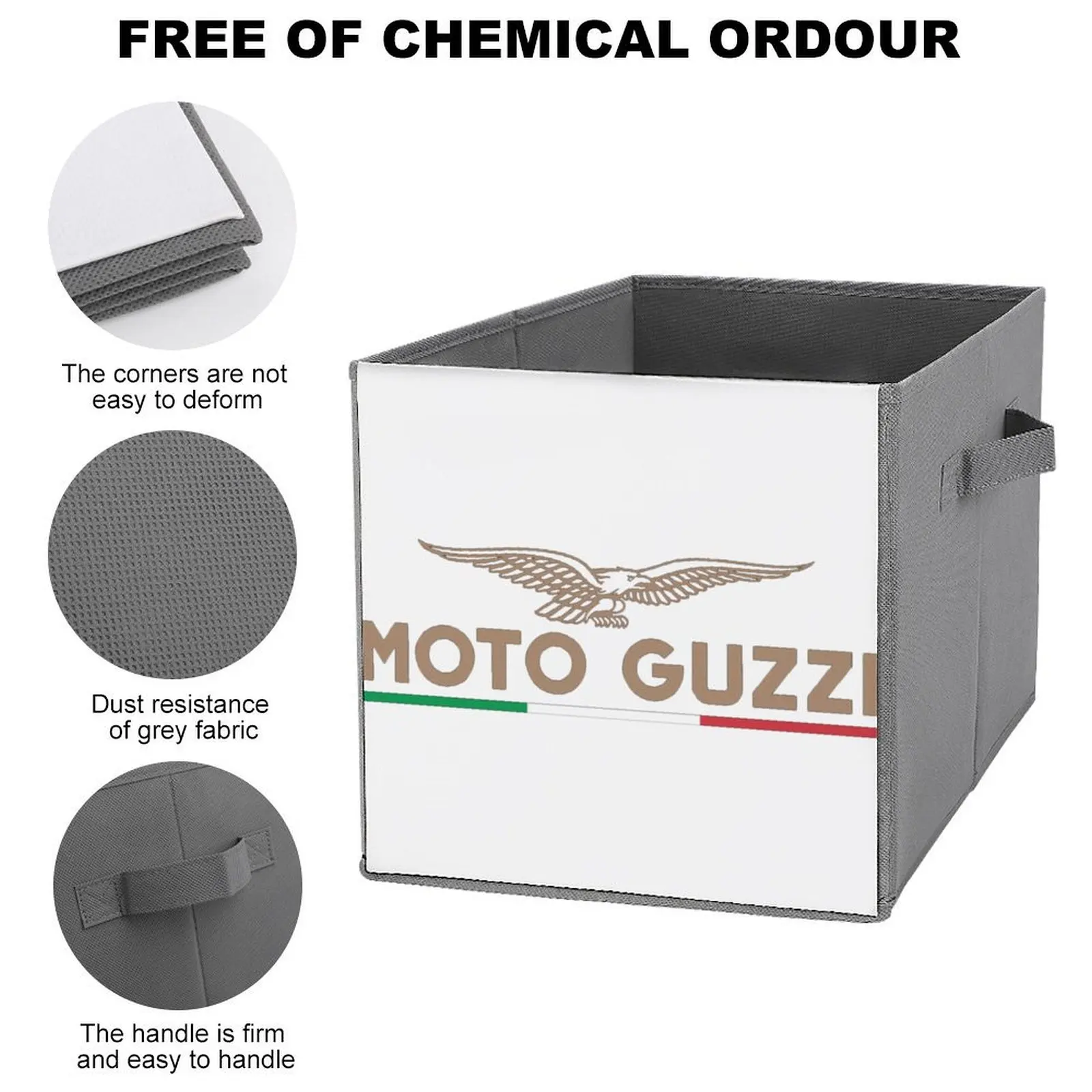 Ящики для хранения с логотипом Moto и Guzziss Eagle клейкая эмблема складная коробка