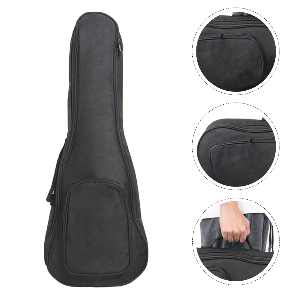 

Ukulele Guitar Case Acoustic Gig Cover Black Tenor Gigbag 26Inch Shoulder Portable Carry Canvas Storage Acoustics Banjo Tote