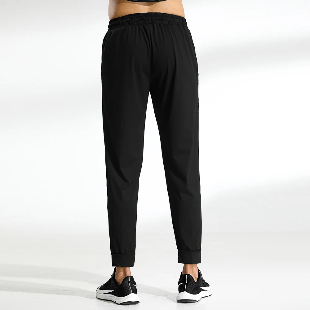 Быстросохнущие спортивные штаны для мужчин на молнии с карманами тренировочные