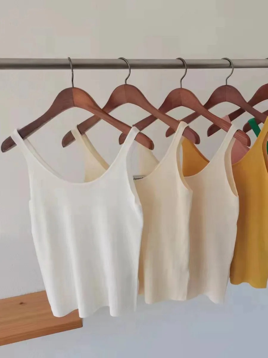 

2022 Spring and Summer New Women Multicolor Knitted Camisole