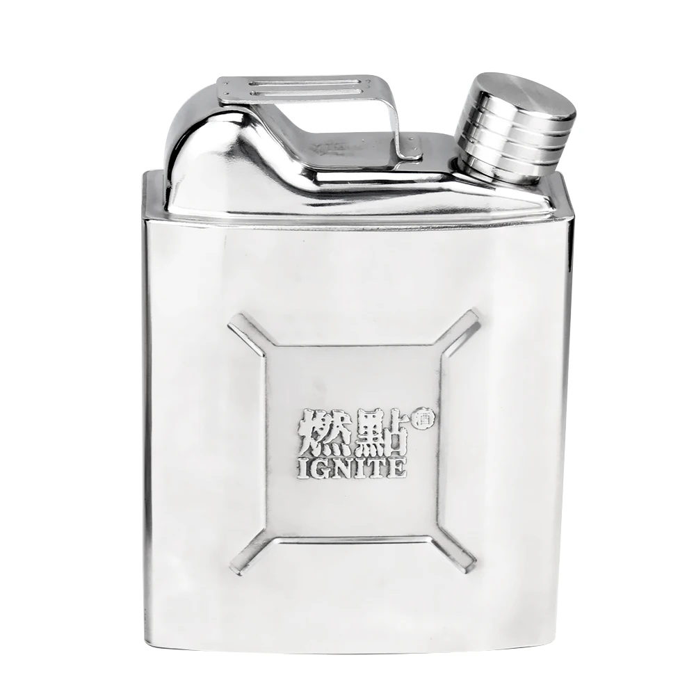 

18oz Portable Stainless Steel Hip Flask Whiskey Liquor Alcohol Wine Pot Oil Barrel Outdoor Camping Travel Drinkware Men Gift
