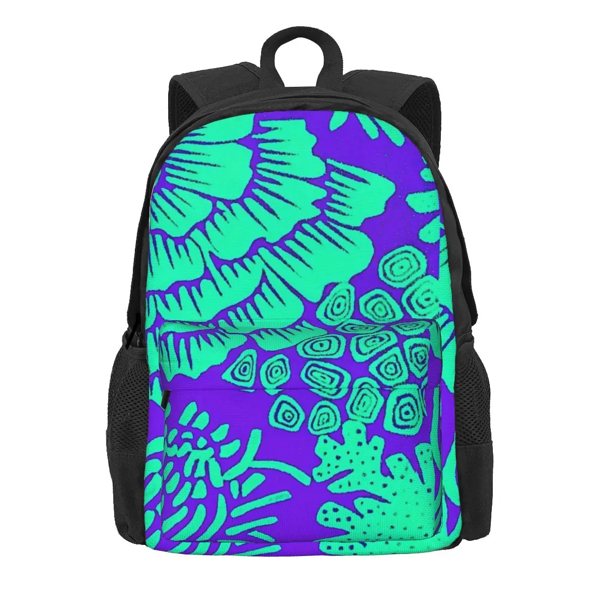 

Vibrant Coral Reef Abstract Underwater Life Phantasy Backpacks Large Capacity Student School Bag Shoulder Bag Laptop Rucksack