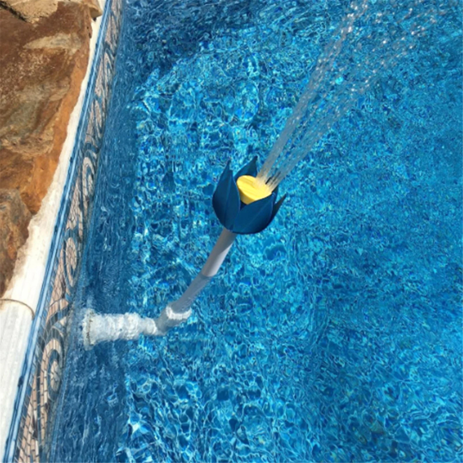 

Pool Fountain Water Fountain Swimming Pool Wall Mount Decorative Fountain Pool Spray Fountain Sprinkler Spray Pond Decor Easy To
