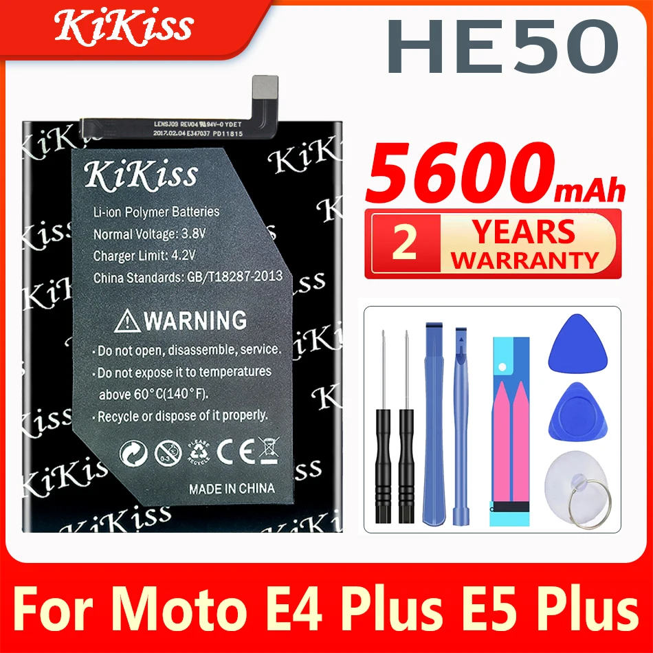 

5600mAh HE50 Battery for Motorola Moto E4 Plus Mobile Batteries Replacement XT1773 XT1775 XT1771 XT1774 E5 Plus