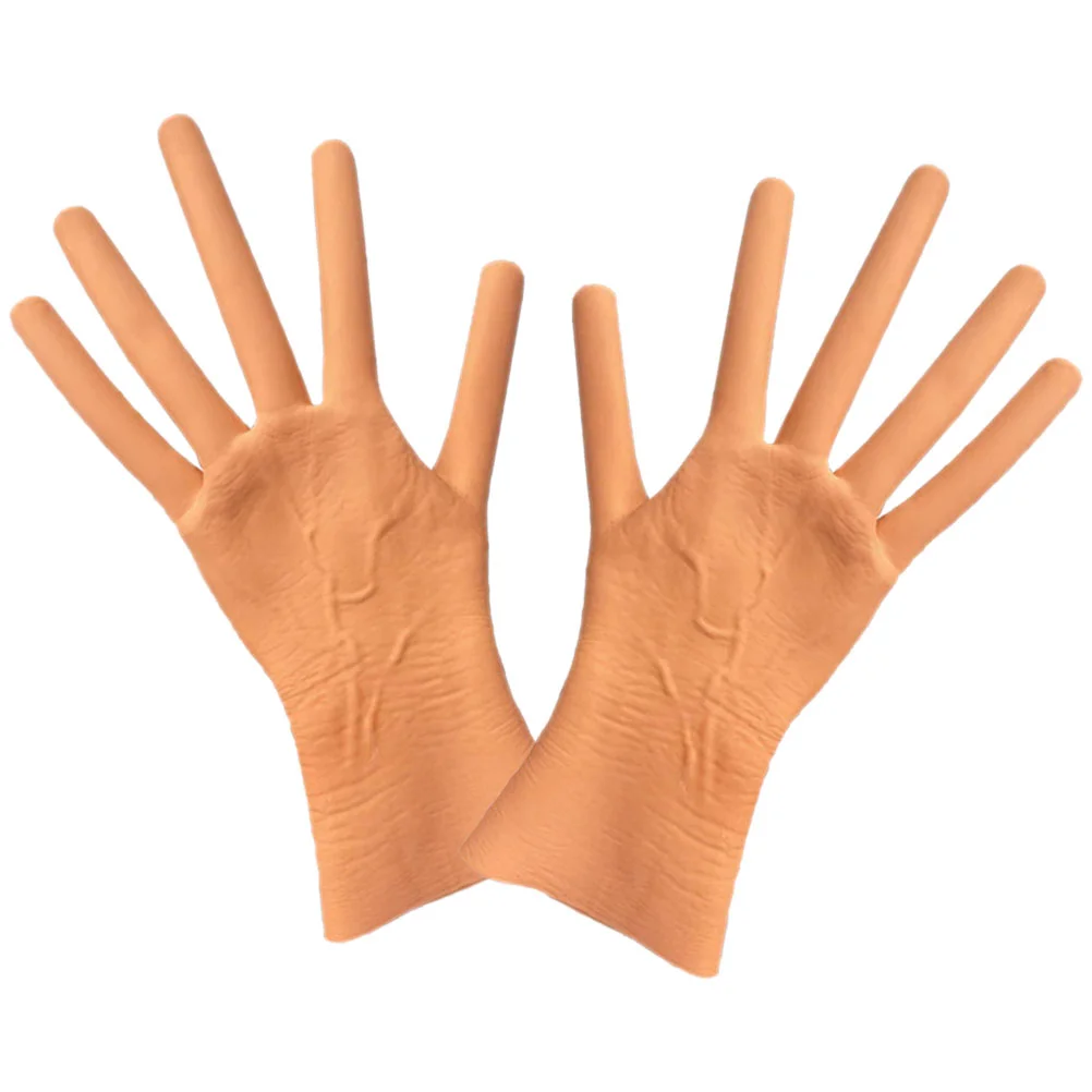 

1 Pair Halloween Gloves Sausage Gloves Cosplay Costume Prop for Halloween Party