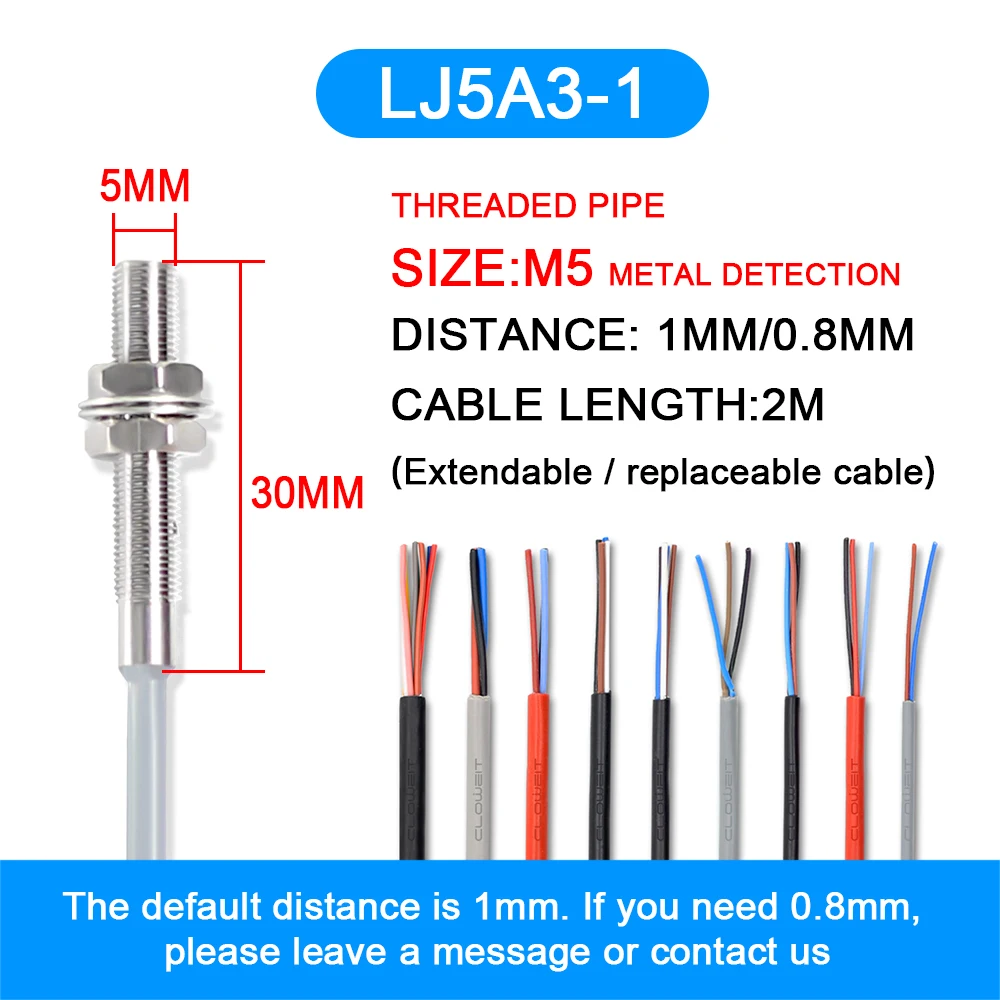 

Индуктивный сенсорный переключатель Cloweit нержавеющая сталь M4 M5 M6
