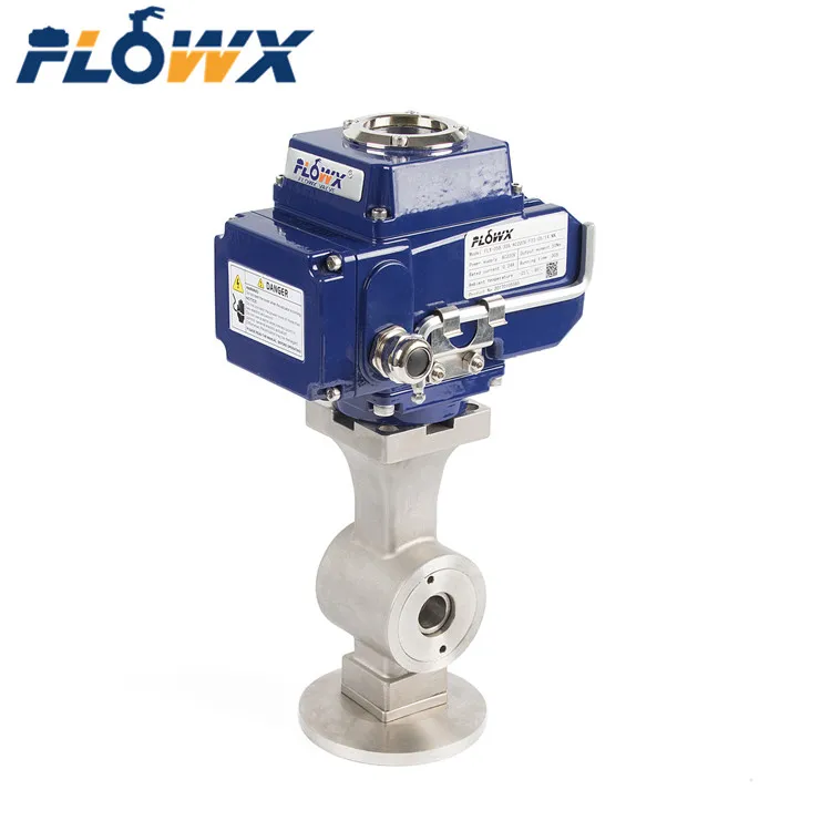 

Wafer Connection Motorized V Notch Control Ball Valve