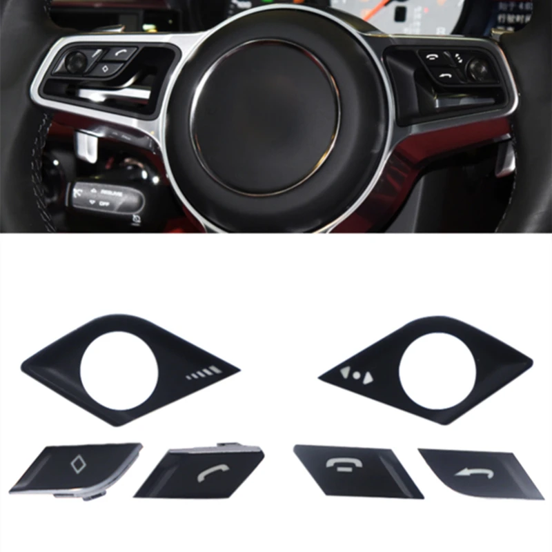 

For Porsche Cayenne 2015-2016 Macan 2014- Interior Multi-function Steering Button Wheel Volume Adjustment Phone Switch