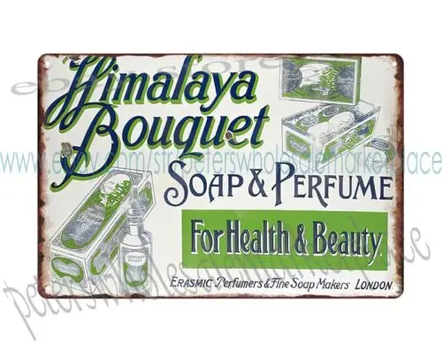 Гималайский букет Мыло Духи для здоровья красота металлическая жестяная вывеска