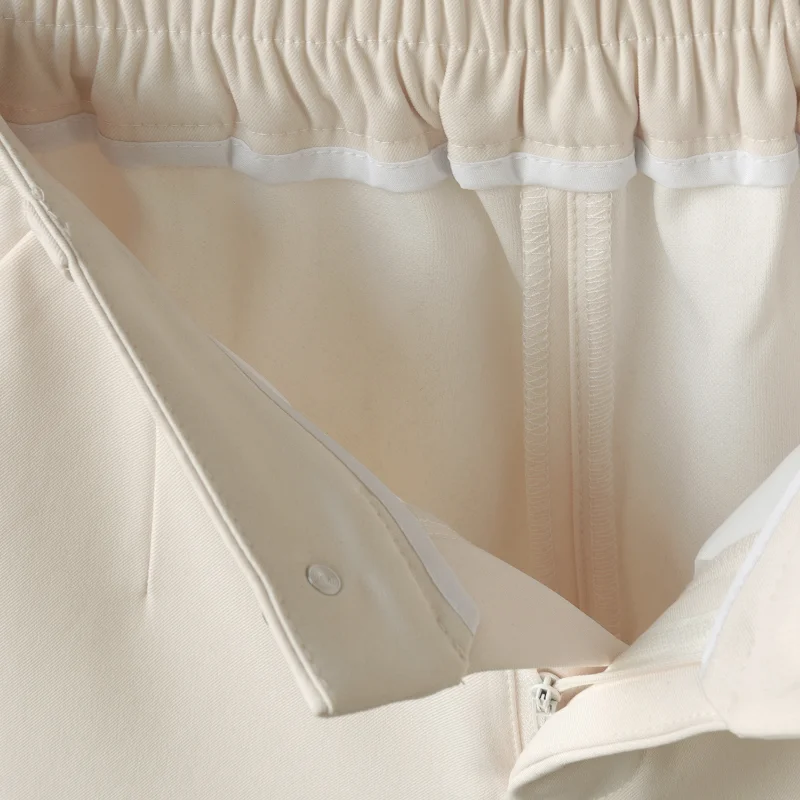 Fashion Shorts Women 2023 Summer New High Waist Thin Wide Leg A-line Black Outer Wear Suit Thin Style Casual Pants Biker Shorts