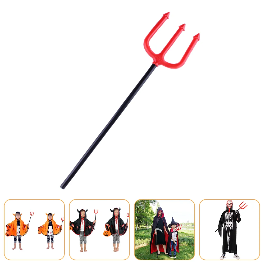 

Costume Trident Pitchforkpropforkcosplay Accessory Accessories Kids Partyredchildren Resistantpitchinterestingwomen Plaything