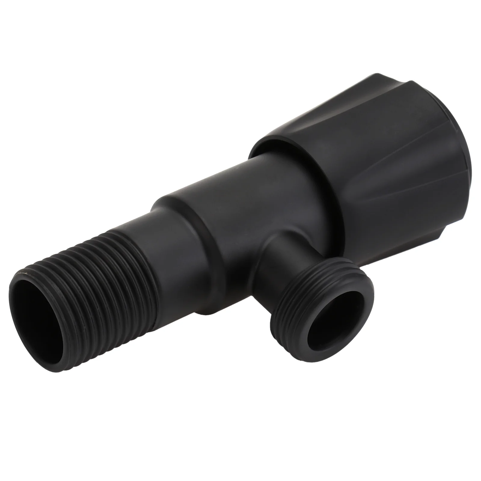 

Утолщенное отключение горячей и холодной воды под углом для ванной комнаты из нержавеющей стали для туалета, кухонной раковины (черный)