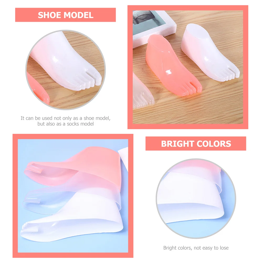 5 пар носков для обуви манекены ног пластиковые модели детские пинетки подставки