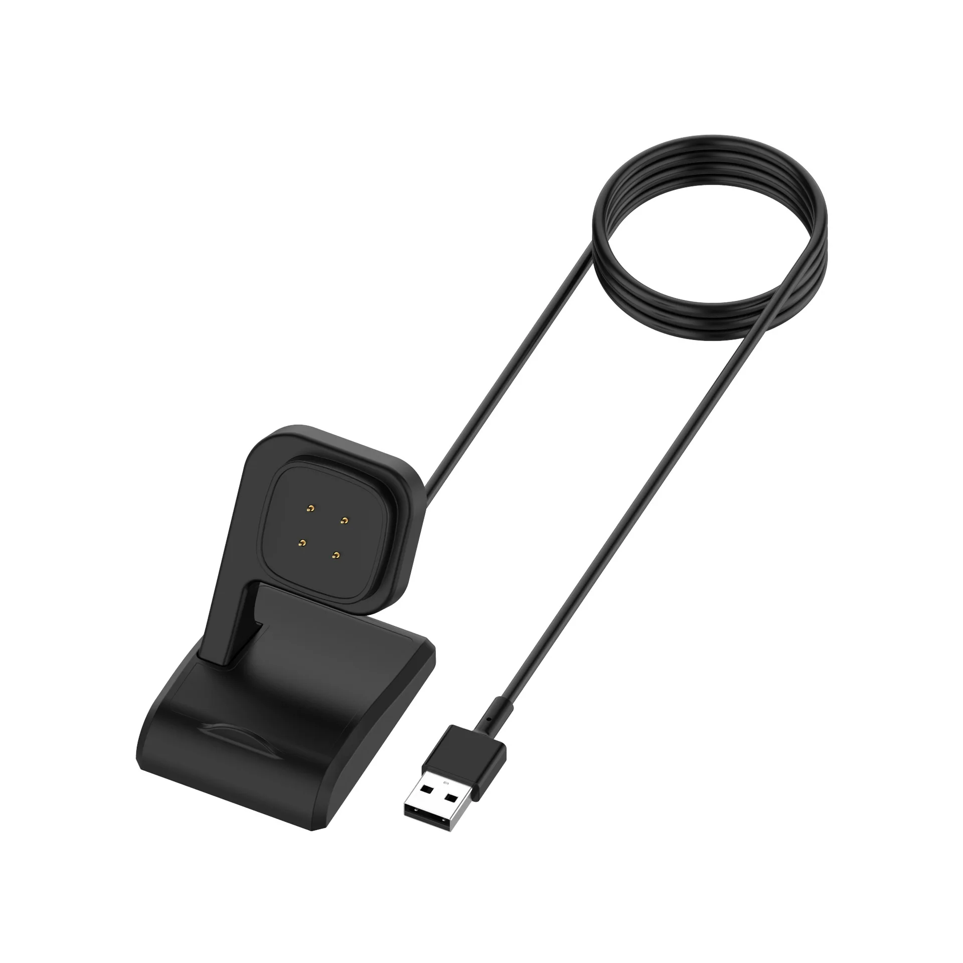 

Desktop Dock Charger Power Adapter Holder for Fitbit Versa 4/3 Sense 2 Smart Watch Versa4 Versa3 Sense2 USB Charging Cable Stand