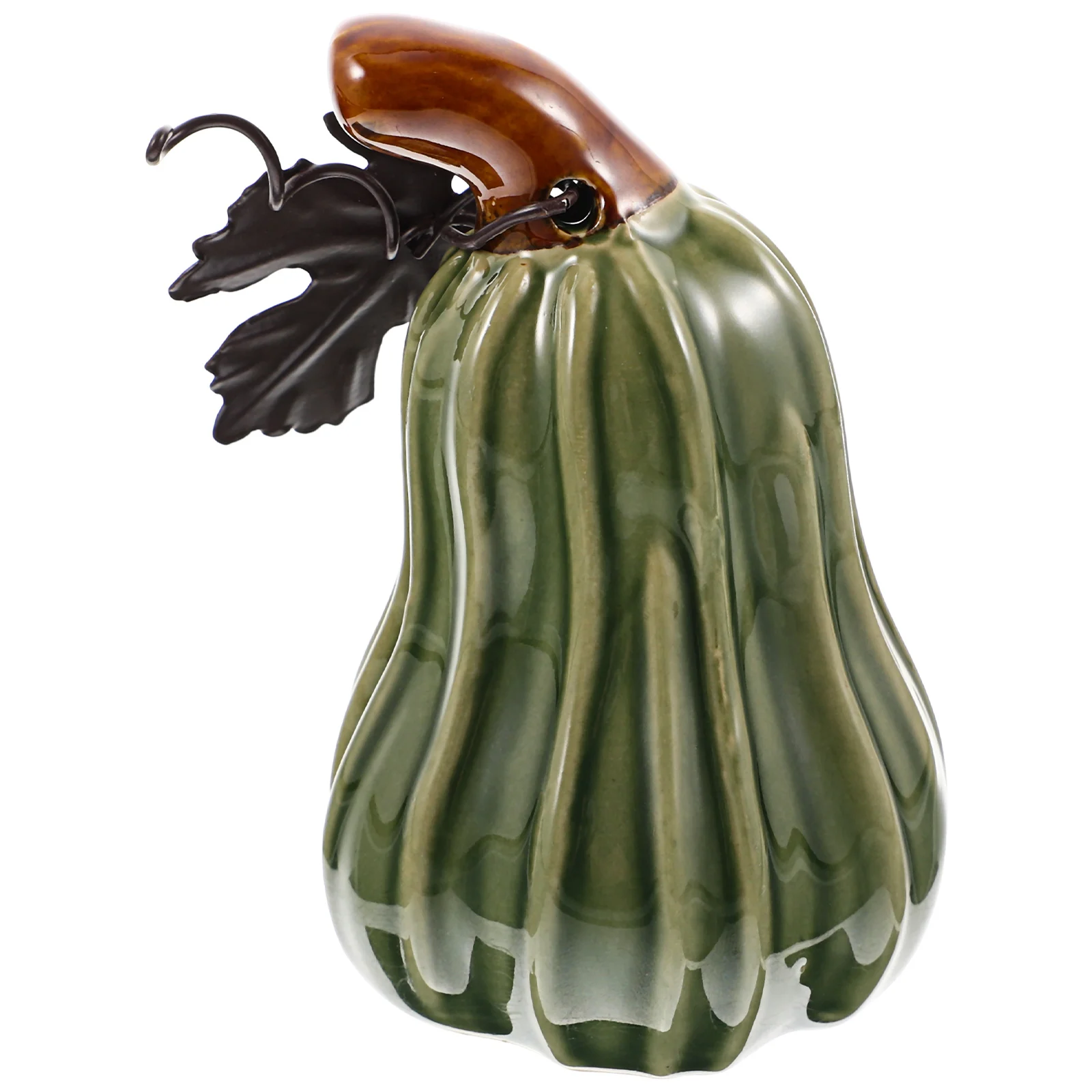 

Pumpkin Pumpkinsceramic Table Decor Ornament Glass Figurine Fall Decoration Statue Artificial Lifelike Harvest Mini