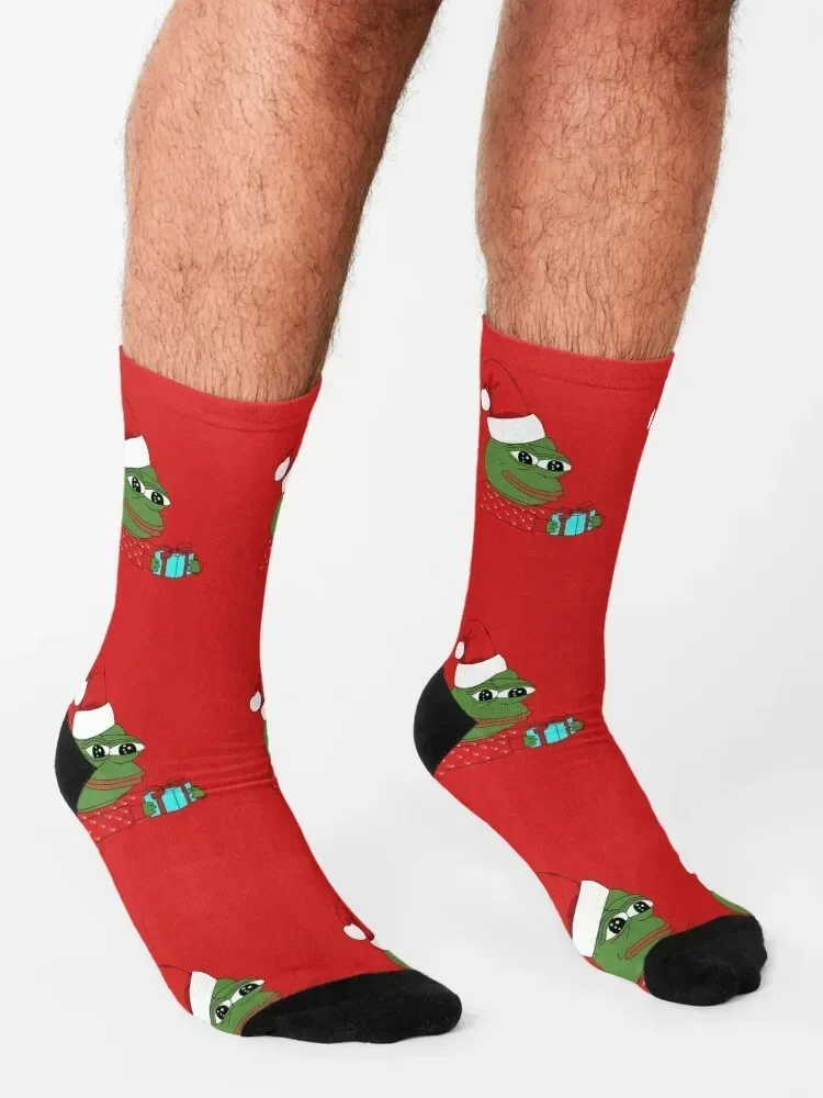 XMAS PEPE носки забавный подарок Crossfit модные аниме женские мужские