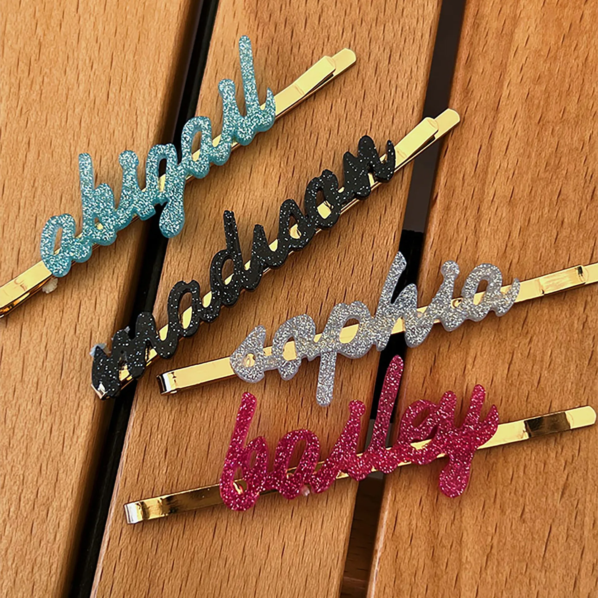 3UMeter New Custom Name Personality Acrylic Name DIY letter One Word Clip Gift