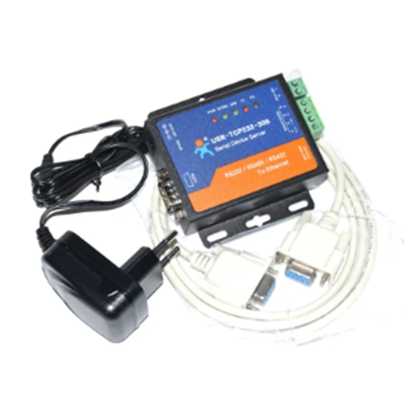 

Ethernet Converters RS232 DB9 Pin RS422 Available Serial To Ethernet RJ45 With Web Page DHCP Function EU Plug
