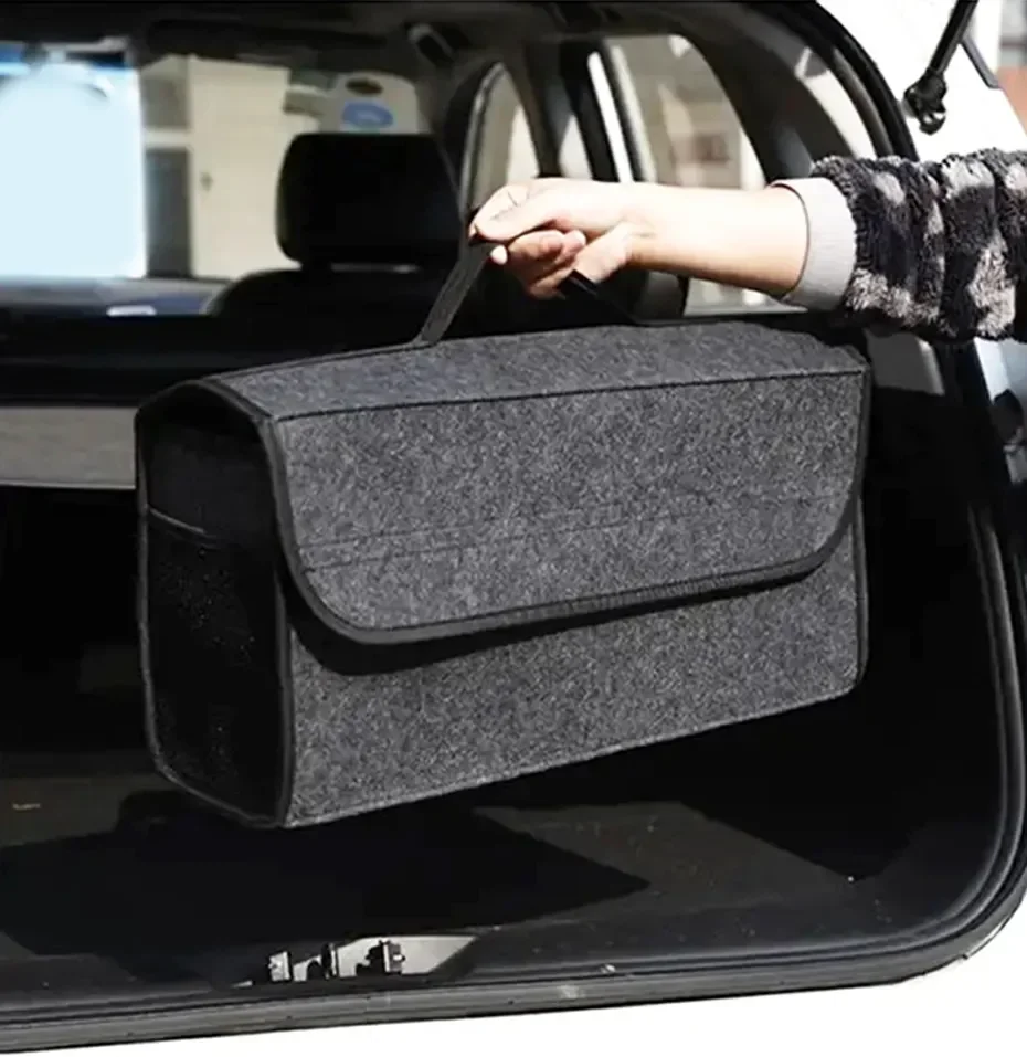 

for Large Bag Trunk Car Tidying Car Felt Seat Organizer Organizer Stowing Organizer Organizer Trunk Woolen Car Container