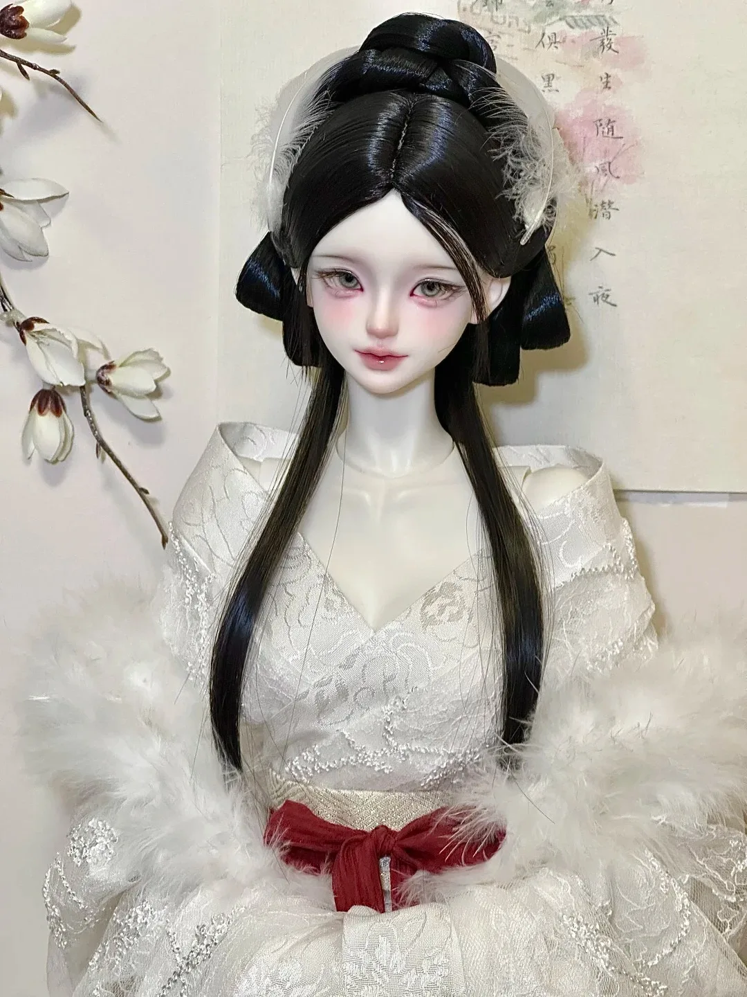 Фото Новая кукла BJD 1/3 Xiaoshu Tianxie, красивая женщина, высококачественный макияж, голова из смолы, игрушка-подарок, кукла-ангел с макияжем в наличии. №2
