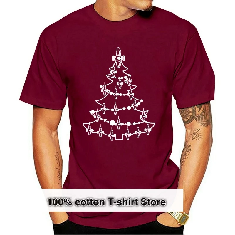 

Printed Firefly Serenity Christmas Tree Baubles Men's T-Shirt women camiseta