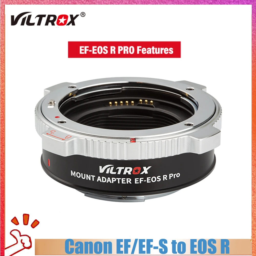 

Viltrox EF-EOS R PRO Auto Focus Full Frame Lens Adapter Control Ring for Canon EF/EF-S to EOS R Mount Camera R RP R3 R5C R6 C70