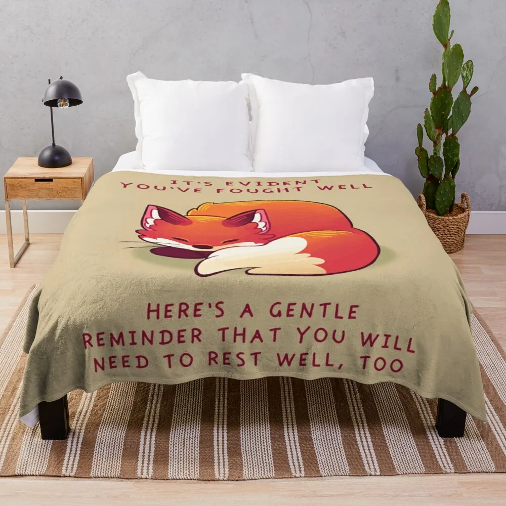 

Ясно, что вы хорошо сражались, спящий Лисий плед, одеяло для волос