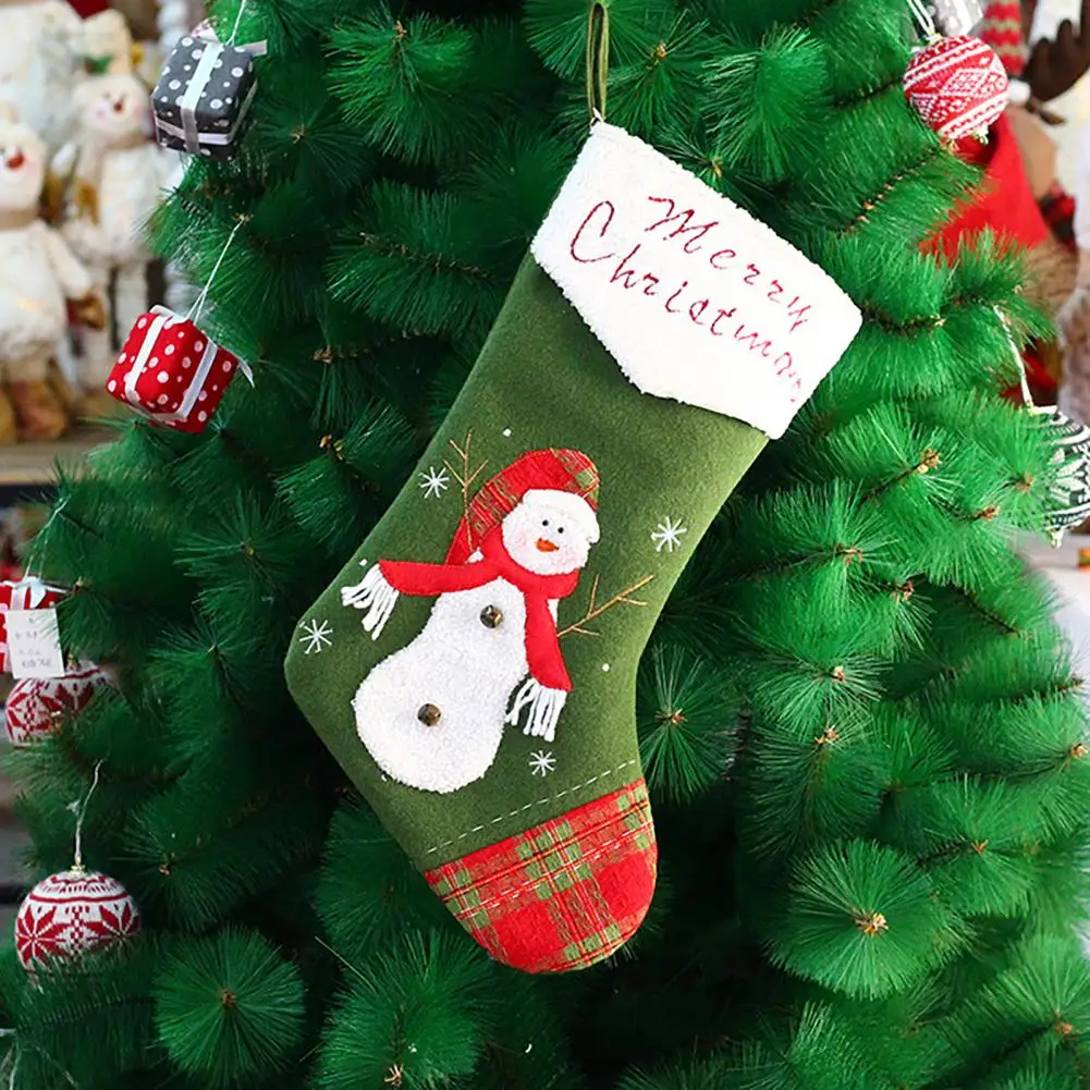

Good Xmas Hanging Ornament Large Capacity Long Lasting Christmas Decoration for Home Christmas Candy Bag