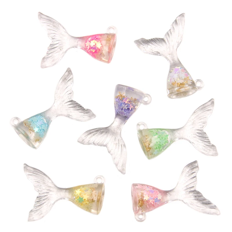 

10 шт./упаковка, подвески в виде хвоста русалки