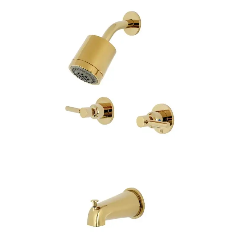 

KBX8142DL Two-Handle Tub and Shower Faucet, Polished Brass
