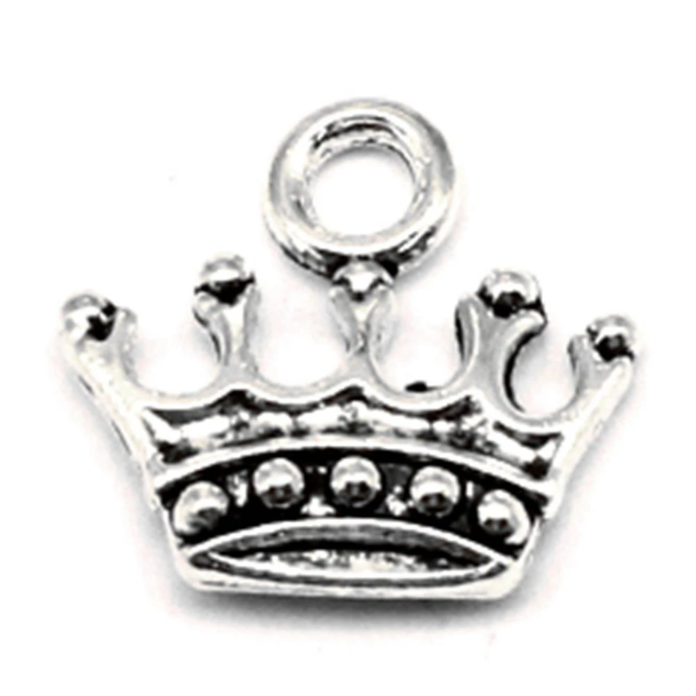 

Crown Charm For Making Jewelry Diy Finding 100pcs 13x14mm
