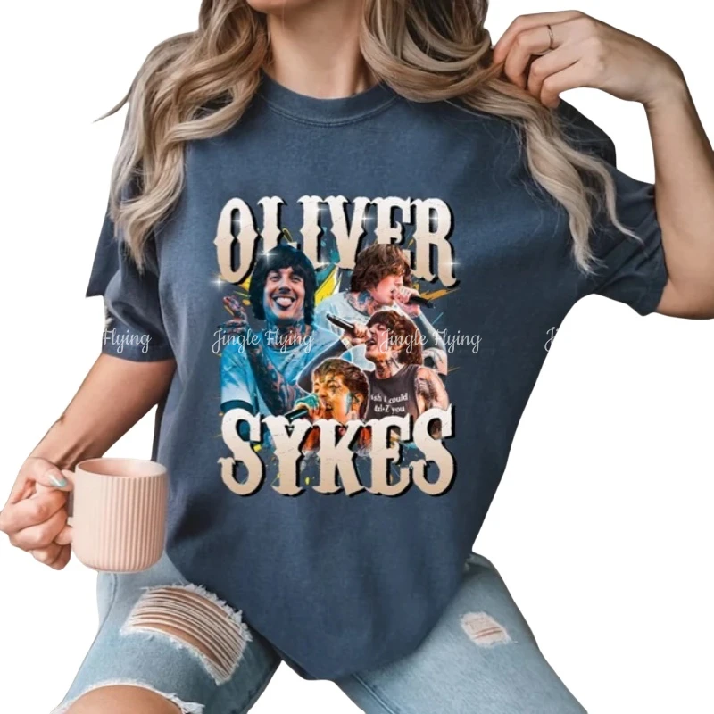 Рубашка в стиле ретро Oliver Sykes индивидуальный подарок для женщин футболка с