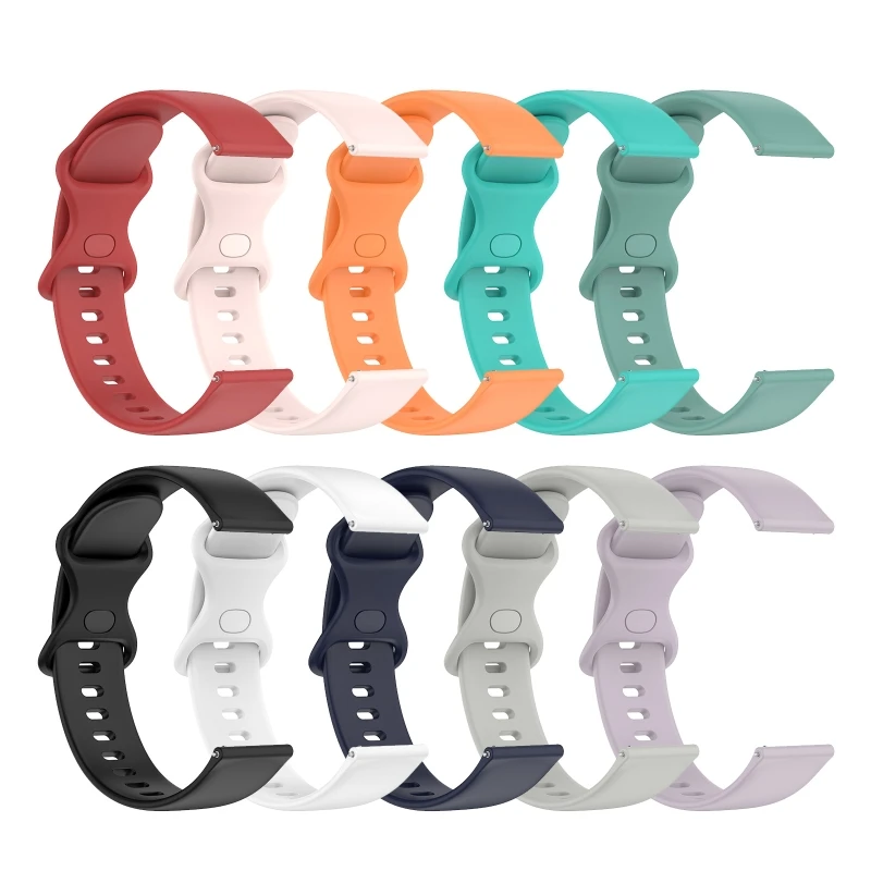 

Soft Silica Band Strap Compatible with AmazfitBip3 Smart Watch Bracelet Replacement Wristband Sport Belt Waterproof Loop