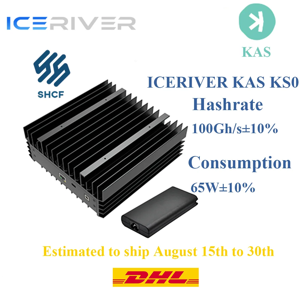 

BUY 5 GET 3 FREE IceRiver KS0 100G 65W Kaspa Mining KAS Asic Mining