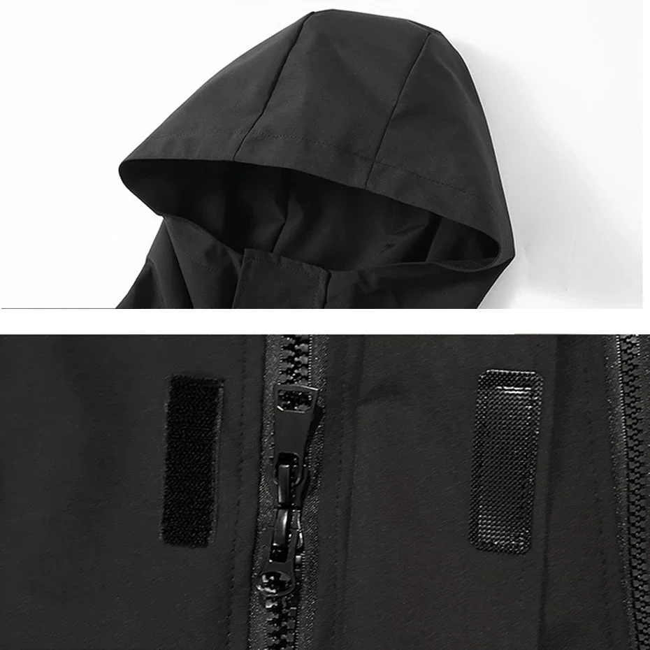 Ветровка мужская водонепроницаемая однотонная 10XL 12XL