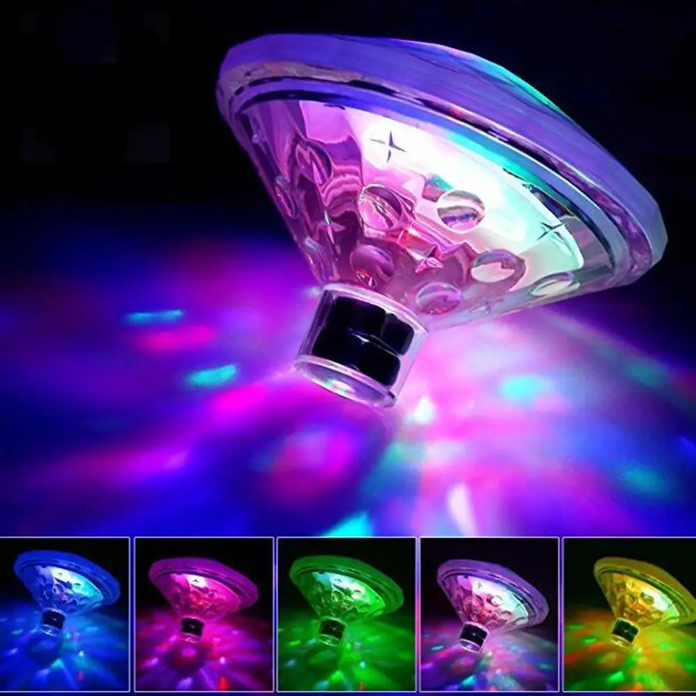 

Baby Diamond Light Bathtub Colorful Float Light Waterproof Projection night Light Fastshipping