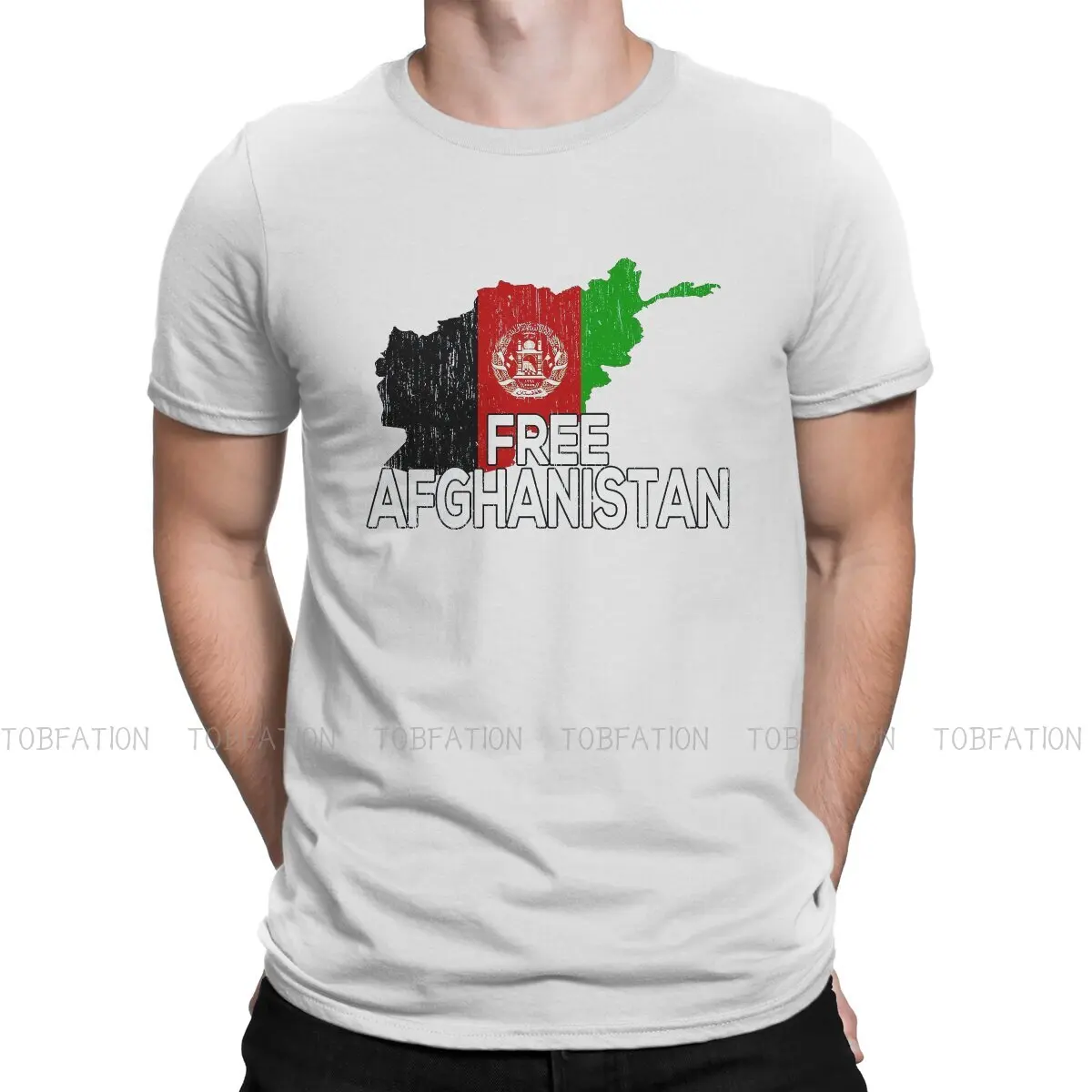 

Flag Map Graphic TShirt FREE AFGHANISTAN NO WAR Printing Tops Casual T Shirt Male Short Sleeve Special Gift Idea