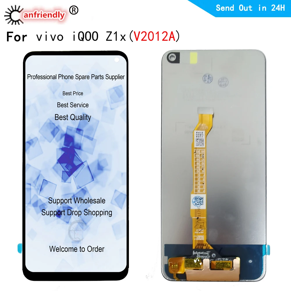 

6.57" LCDs For Vivo IQOO Z1X 2020 V2012A LCD Display Touch Panel Screen sensor Digitizer Module With Frame Assembly For IQOO Z1X