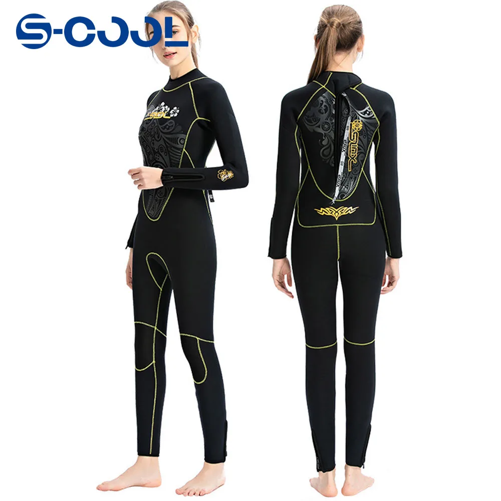 

5MM Neoprene Wetsuit Women Bodysuit Full Body Scuba Diving Suit Wet Suit for Surfing Snorkeling Spearfishing Winter Swim Warm