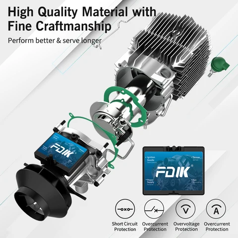 Автомобильный дизельный стояночный обогреватель FK 2 кВт 12 В, без глушителя для новой энергии, Электромобиль, автомобильный обогреватель, плита, автономный обогреватель