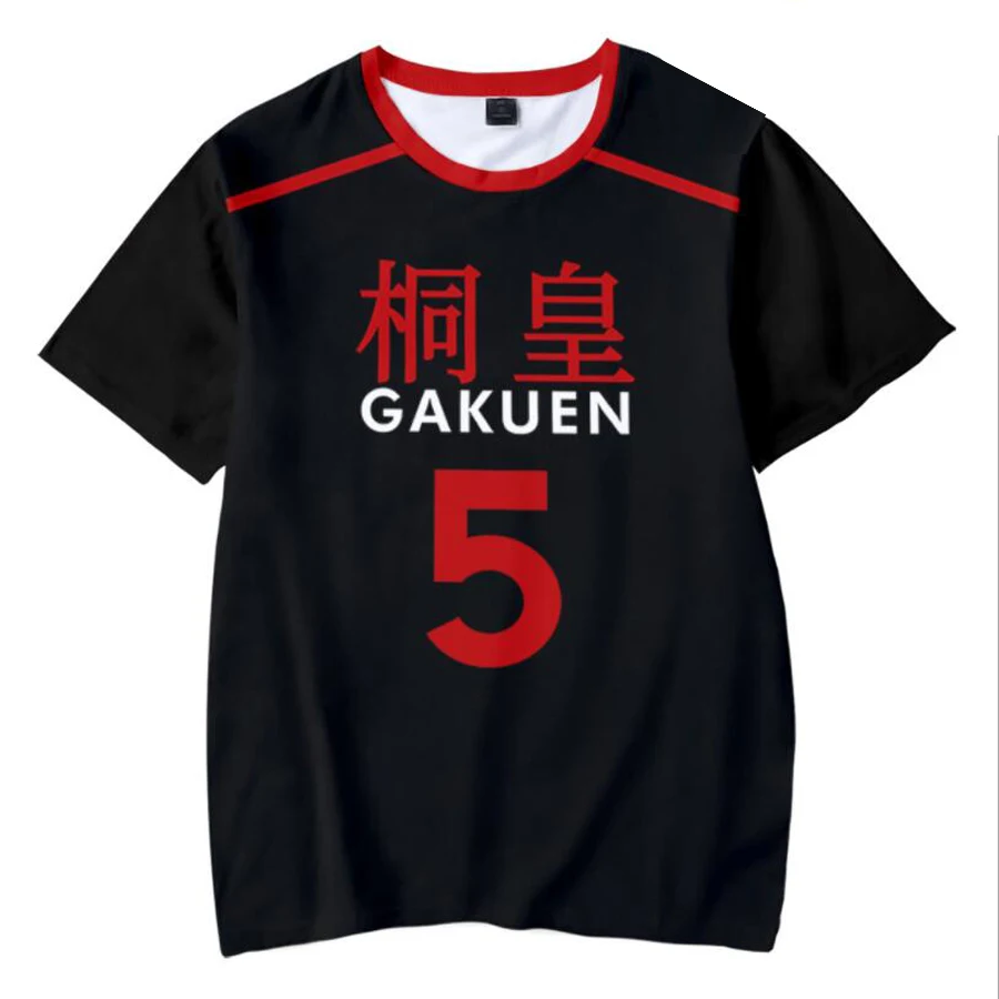 

Баскетбольная форма Kuroko Мужская 3D футболка Kuroko No Basket GAKUEN школьная форма Aomine Daiki забавная футболка с коротким рукавом Косплей Костюм