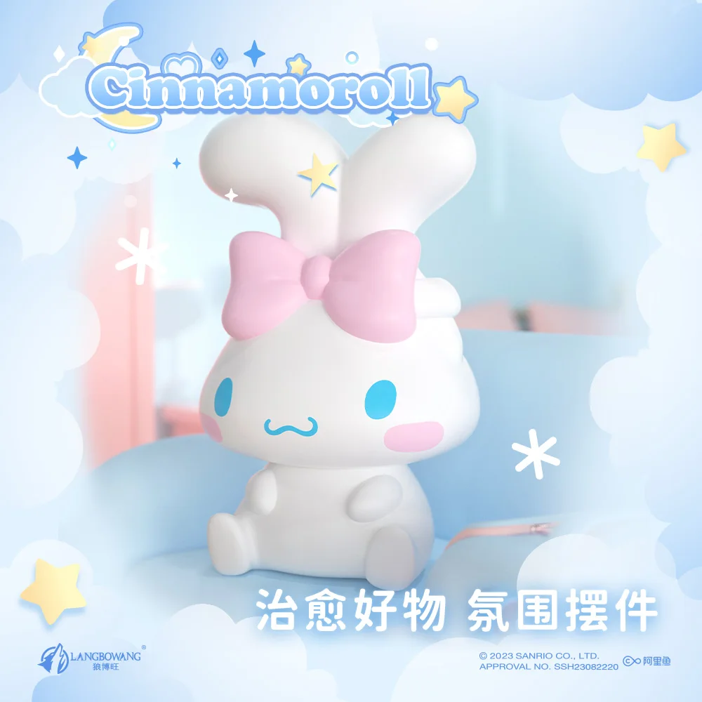 

Original Sanrio Series Peripheral Cinnamoroll Small Night Light Series Figure Ornaments Toy Hobbies Action Figures Holiday Gifts