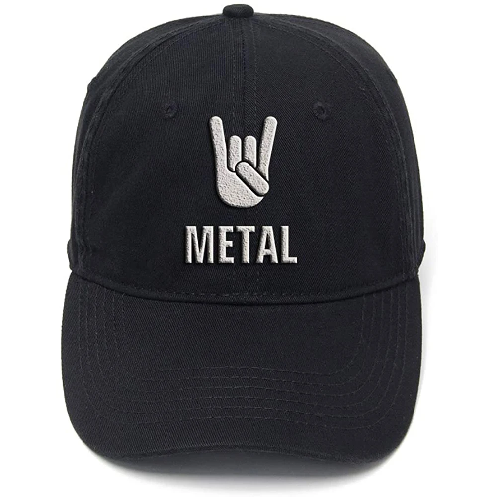 

Lyprerazy Heavy Metal Washed Cotton Adjustable Men Women Unisex Hip Hop Cool Flock Printing Baseball Cap