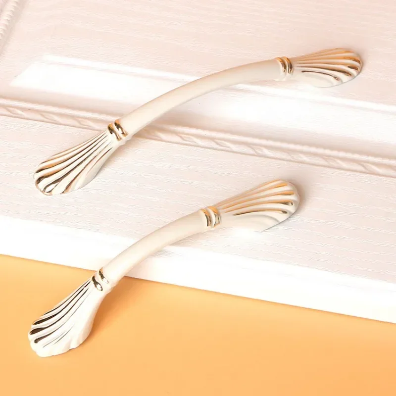 Европейский стиль цвет слоновой кости белый шкаф современный минималистичный